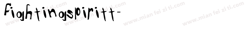 fightingspiritt字体转换