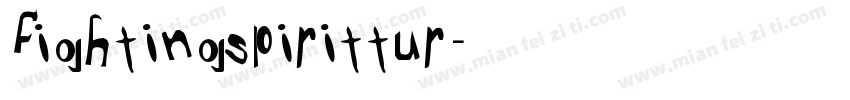 fightingspirittur字体转换