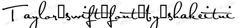 Taylor_swift_font_by_shakeitnichol字体转换