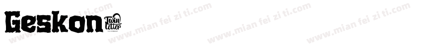 Geskon字体转换