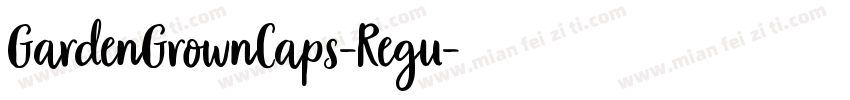 GardenGrownCaps-Regu字体转换