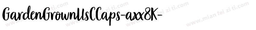 GardenGrownUsCCaps-axx8K字体转换