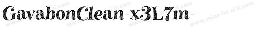 GavabonClean-x3L7m字体转换
