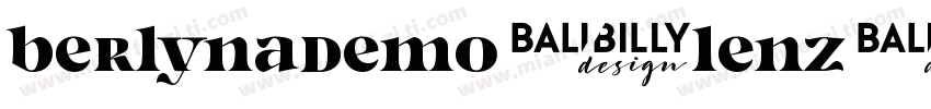 BerlynaDemo-LenZ字体转换