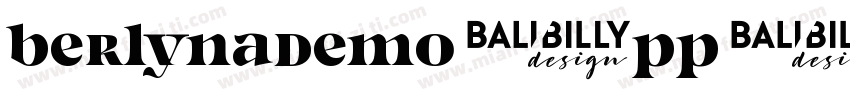 BerlynaDemo-Pp8r字体转换
