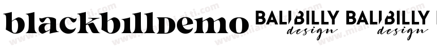 BlackbillDemo字体转换