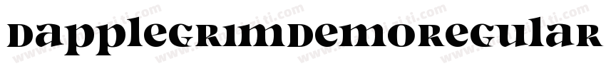 DapplegrimDemoRegular-ODop字体转换