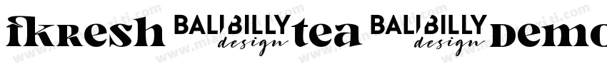 FRESH_TEA-Demo字体转换