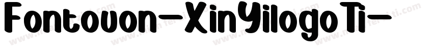 Fontouon-XinYilogoTi字体转换
