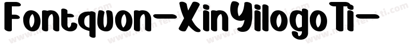 Fontquon-XinYilogoTi字体转换