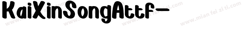 KaiXinSongAttf字体转换