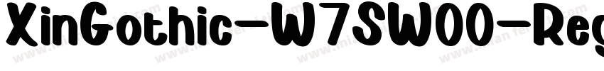 XinGothic-W7SW00-Regular字体转换