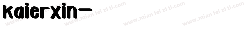 kaierxin字体转换