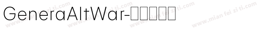 GeneraAltWar字体转换