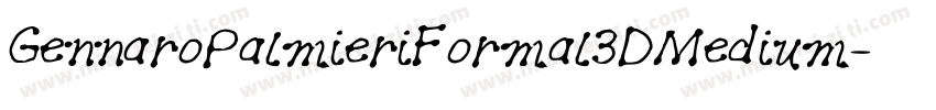 GennaroPalmieriFormal3DMedium-Y0xL字体转换