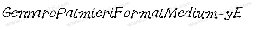 GennaroPalmieriFormalMedium-yEPM字体转换