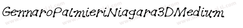 GennaroPalmieriNiagara3DMedium-lEaw字体转换
