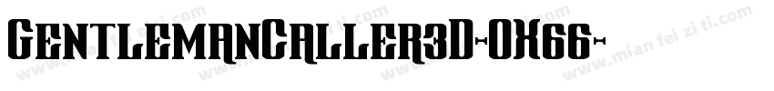 GentlemanCaller3D-OX66字体转换