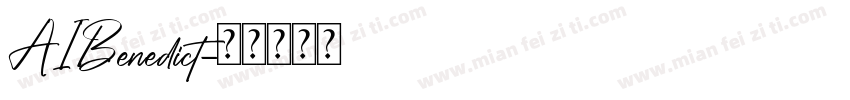 AIBenedict字体转换