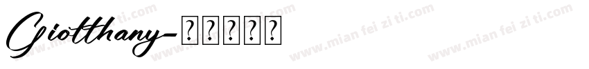 Giotthany字体转换