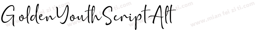GoldenYouthScriptAlt字体转换