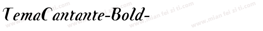 TemaCantante-Bold字体转换