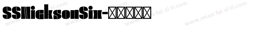 SSNicksonSix字体转换