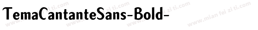 TemaCantanteSans-Bold字体转换