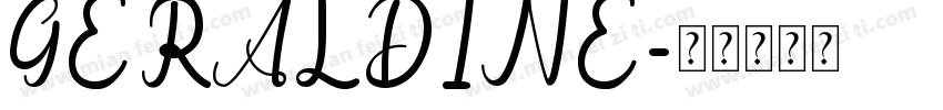 GERALDINE字体转换