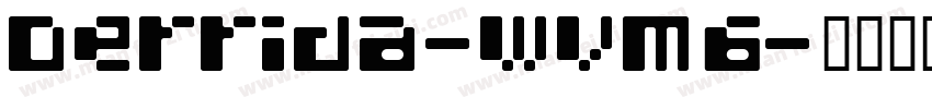 Derrida-wvM6字体转换