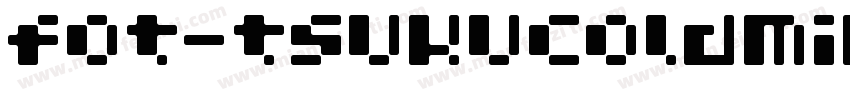 fot-tsukucoldminpr6字体转换