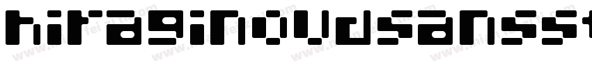 hiraginoudsansstd-w6字体转换