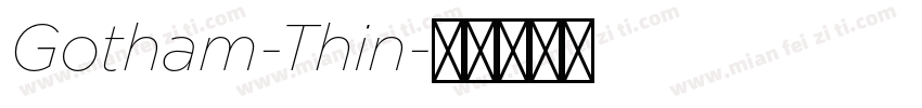 Gotham-Thin字体转换