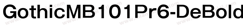 GothicMB101Pr6-DeBold字体转换