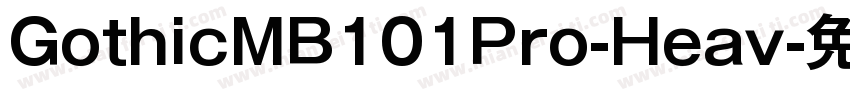 GothicMB101Pro-Heav字体转换