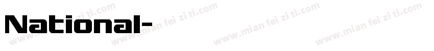 National字体转换