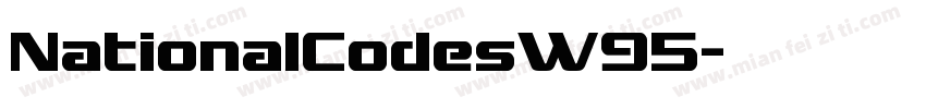 NationalCodesW95字体转换