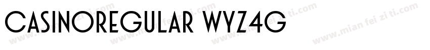 CasinoRegular-Wyz4G字体转换