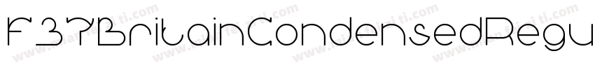 F37BritainCondensedRegular字体转换