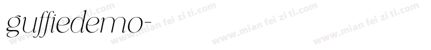 guffiedemo字体转换