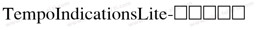 TempoIndicationsLite字体转换