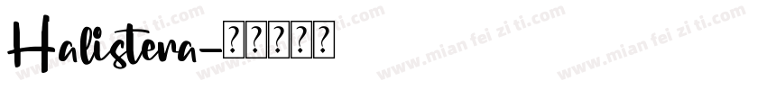 Halistera字体转换