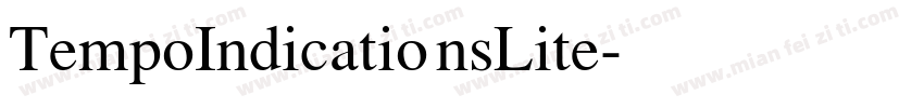 TempoIndicationsLite字体转换