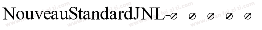 NouveauStandardJNL字体转换