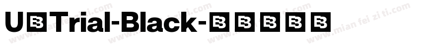 U8Trial-Black字体转换
