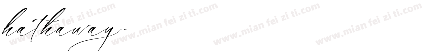 hathaway字体转换