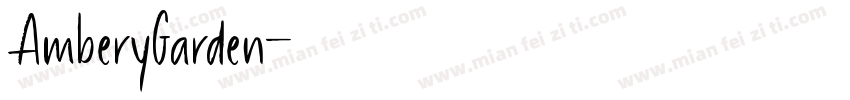 AmberyGarden字体转换