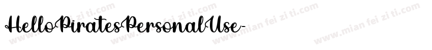 HelloPiratesPersonalUse字体转换