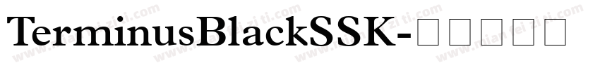 TerminusBlackSSK字体转换