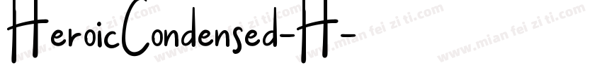 HeroicCondensed-H字体转换